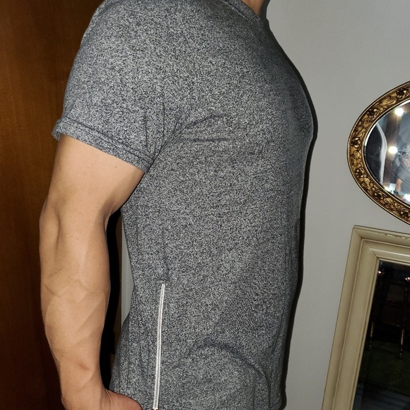 WT@02 T-Shirt gray Very nice - Picture 3 of 5